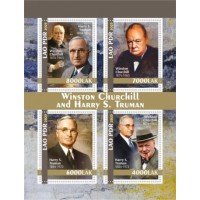 Stamps Churchill and Harry Truman  Set 2 sheets
