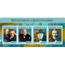 Stamps Churchill and David Lloyd  Set 2 sheets