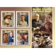 Stamps Churchill and Stalin Set 2 sheets
