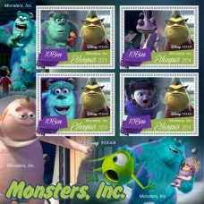Stamps Cartoon Walt Disney Set 8 sheets
