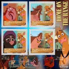 Stamps Cartoon Walt Disney Set 8 sheets