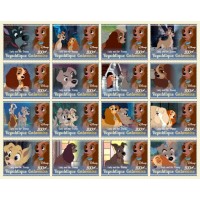 Stamps Cartoon Walt Disney Set 16 stamps