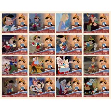 Stamps Cartoon Walt Disney Set 16 stamps