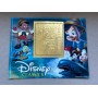 Stamps Cartoon Walt Disney Foil. Gold. Set 8 sheets