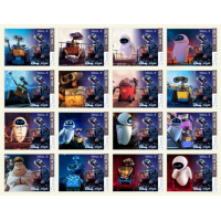 Stamps Cartoon Walt Disney Set 16 stamps