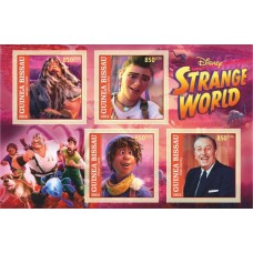 Stamps Cartoon Walt Disney Set 8 sheets