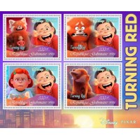 Stamps Cartoon Walt Disney Set 8 sheets