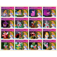 Stamps Cartoon Walt Disney Set 16 stamps