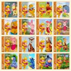 Stamps Cartoon Walt Disney Set 16 stamps