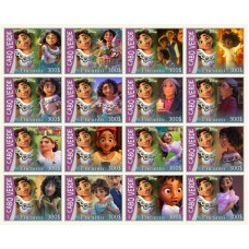 Stamps Cartoon Walt Disney Set 16 stamps