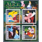 Stamps Cartoon Walt Disney Set 8 sheets