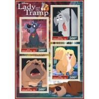 Stamps Cartoon Walt Disney Set 8 sheets