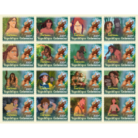 Stamps Cartoon Walt Disney Set 16 stamps