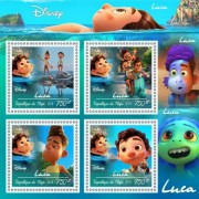 Stamps Cartoon Walt Disney Set 8 sheets