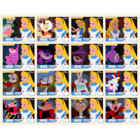 Stamps Cartoon Walt Disney Set 16 stamps