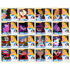 Stamps Cartoon Walt Disney Set 16 stamps