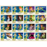 Stamps Cartoon Walt Disney Set 16 stamps