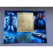 Stamps Cinema Star Wars  Foil.  Gold. Set 8 sheets