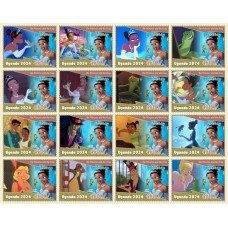 Stamps Cartoon Walt Disney Set 16 stamps
