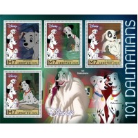 Stamps Cartoon Walt Disney Set 8 sheets