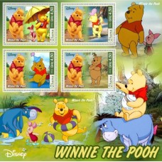 Stamps Cartoon Walt Disney Set 8 sheets