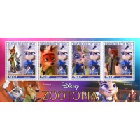 Stamps Cartoon Walt Disney Set 8 sheets