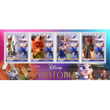 Stamps Cartoon Walt Disney Set 8 sheets