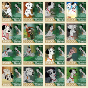 Stamps Cartoon Walt Disney Set 16 stamps