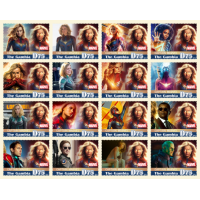 Stamps Cinema Marvel Set 16 stamps