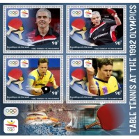 Stamps Olympic Games Table tennis Set 8 sheets