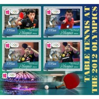 Stamps Sports  Table Tennis  Set 8 sheets