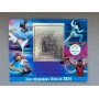 Stamps Olympic Games in Paris 2024 Foil. Silver. Set 8 sheets