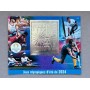 Stamps Olympic Games in Paris 2024 Foil. Silver. Set 8 sheets