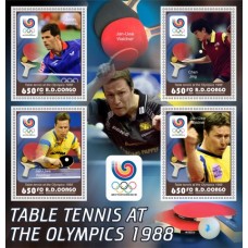 Stamps Olympic Games Table tennis Set 8 sheets