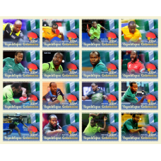 Stamps Table tennis  Set 16 stamps