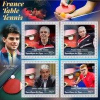 Stamps Sports  Table Tennis  Set 8 sheets