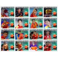 Stamps Table tennis  Set 16 stamps