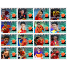 Stamps Table tennis  Set 16 stamps