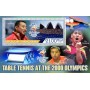 Stamps Olympic Games Table tennis Set 8 sheets