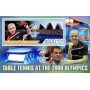 Stamps Olympic Games Table tennis Set 8 sheets