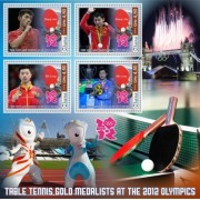 Stamps Olympic Games Table tennis Set 8 sheets