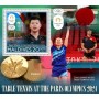 Stamps Olympic Games in Paris 2024 Table tennis Set 8 sheets