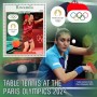 Stamps Olympic Games in Paris 2024 Table tennis Set 8 sheets