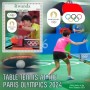 Stamps Olympic Games in Paris 2024 Table tennis Set 8 sheets