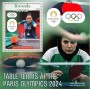 Stamps Olympic Games in Paris 2024 Table tennis Set 8 sheets