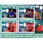 Stamps Olympic Games in Paris 2024 Table tennis Set 8 sheets