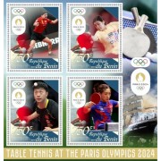 Stamps Olympic Games in Paris 2024 Table tennis Set 8 sheets