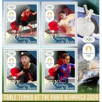 Stamps Olympic Games in Paris 2024 Table tennis Set 8 sheets