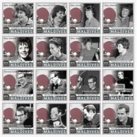 Stamps Table tennis  Set 16 stamps