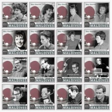 Stamps Table tennis  Set 16 stamps